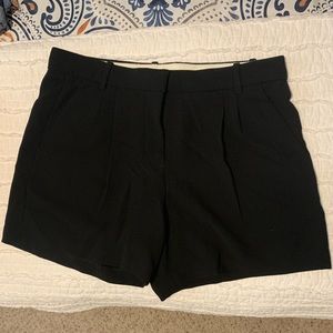 J CREW black pleated dressy shorts